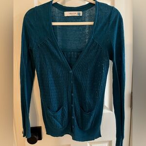 Sparrow Teal Women's Cardigan - Anthropologie